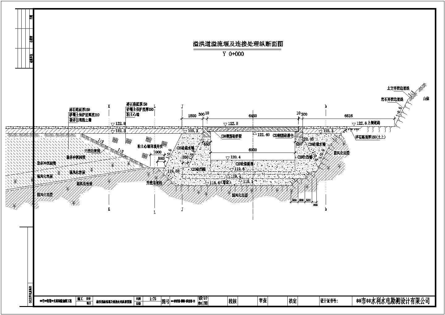 【浙江】某小型水库（土石坝）除险加固工程全套施工图纸