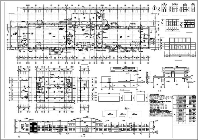 某地区二层动力站建筑设计施工详细图_图1