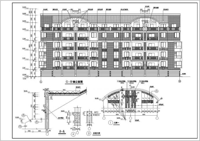 某的小区6层框架结构住宅楼施工图_图1