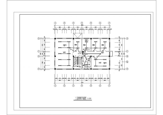  办公楼全套具体施工和电气设计CAD图_图1
