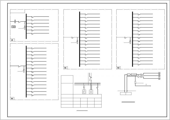 办公楼全套详细电气设计和施工CAD图纸_图1