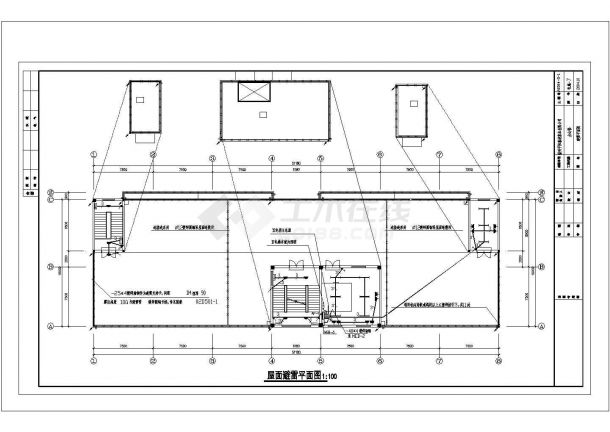 办公楼全套详细电气设计与施工CAD图纸-图一