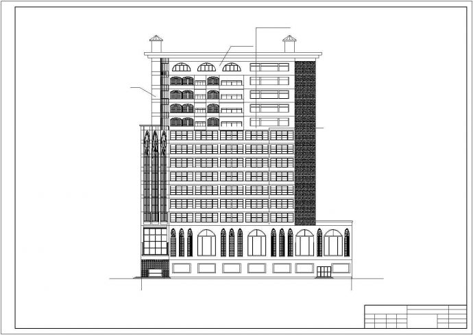 某商场办公楼建筑设计施工图(毕业设计)_图1