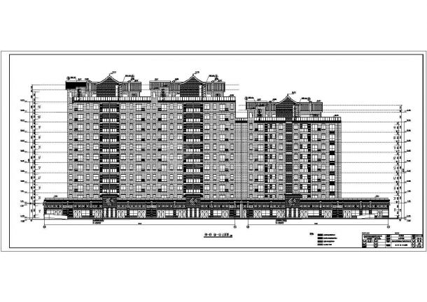 长阳新城11层混凝土框架剪力墙结构住宅楼建筑和结构施工图纸-图二