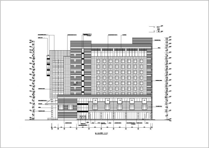 某城管监指中心二层装修设计施工图（含效果图）_图1