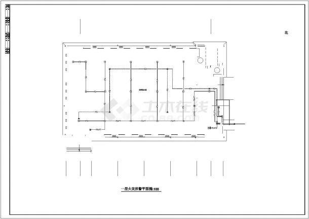 某学校四层实验楼电气设计全套施工图-图二