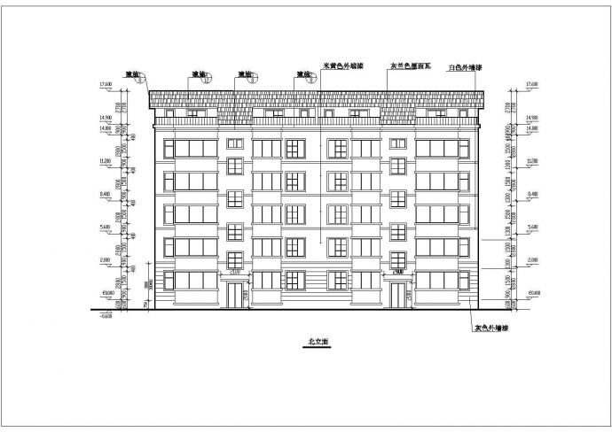 某地区独栋带阁楼住宅建筑设计CAD施工图_图1