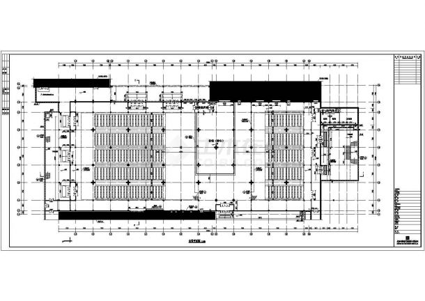 鄂尔多斯某贵族学校6层框架结构教学楼建筑施工图纸-图一