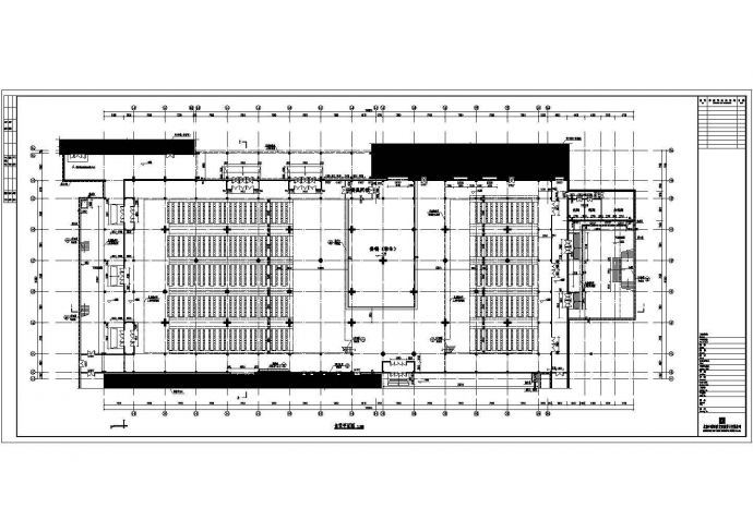 鄂尔多斯某贵族学校6层框架结构教学楼建筑施工图纸_图1