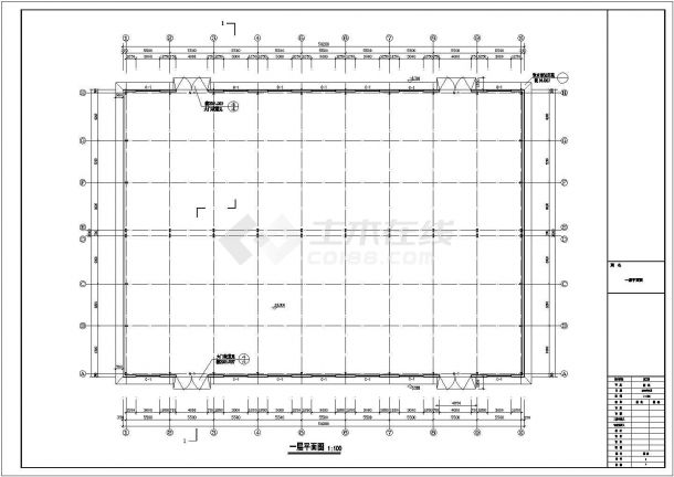 某地单层双坡单跨门式钢结构（C型钢双拼）厂房-图二