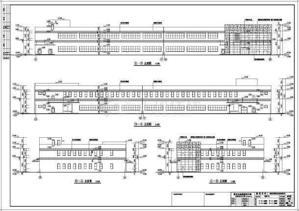 苏州两层框架结构厂区研发楼建筑结构设计施工图-图一