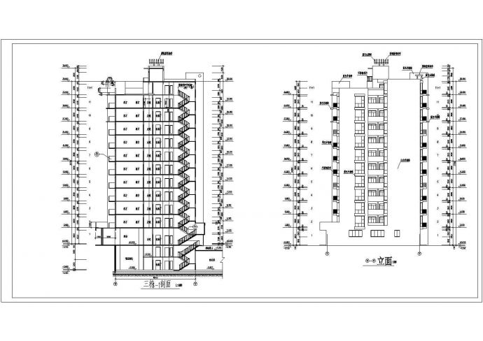 某地区高层教育小区住宅建筑设计CAD施工图_图1
