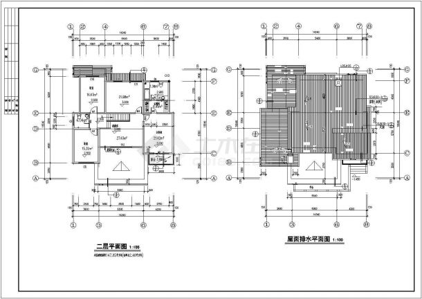 济南两层砖混结构单体别墅建筑设计施工图-图二