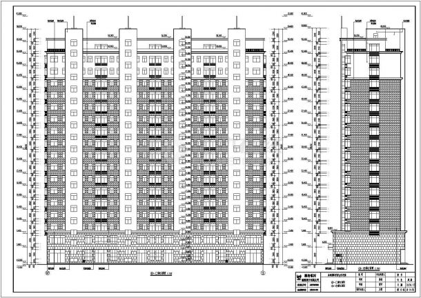 某17层框架剪力墙住宅建筑设计施工图-图二