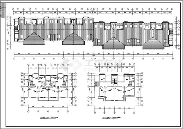 某地区复式豪华住宅楼电气设计CAD图-图二