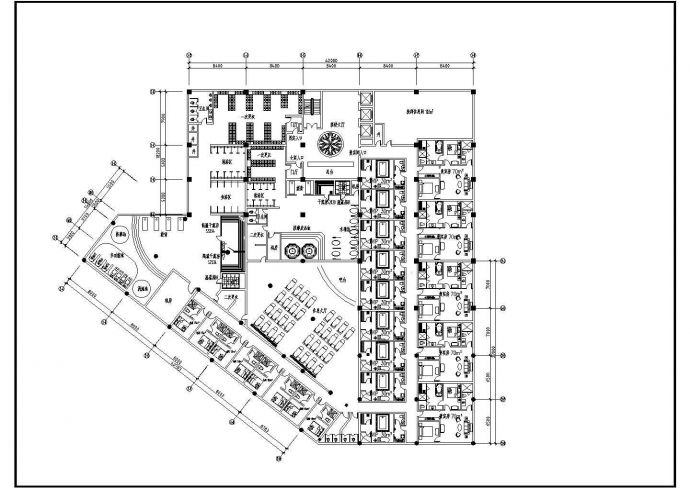 某地宾馆桑拿房CAD设计施工图纸_图1