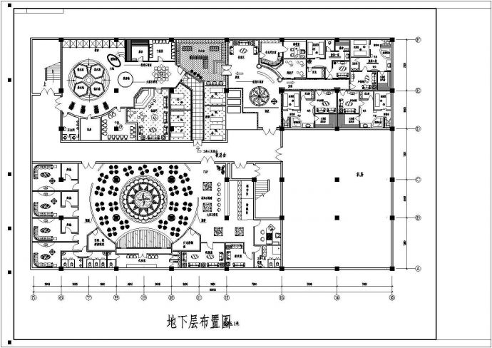 某地高档商业宾馆装修CAD设计施工图_图1