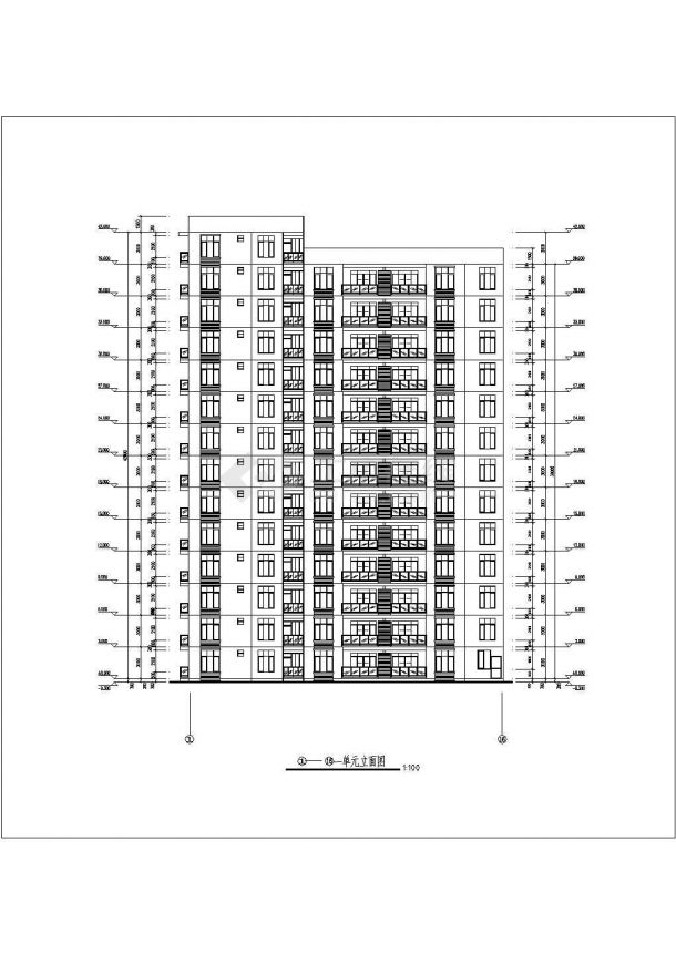 某地14层剪力墙结构住宅楼建筑设计方案图-图二