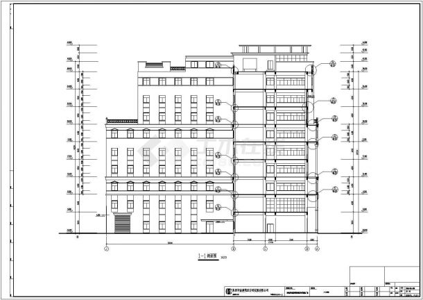 某地九层框剪结构厂房建筑设计方案图-图二