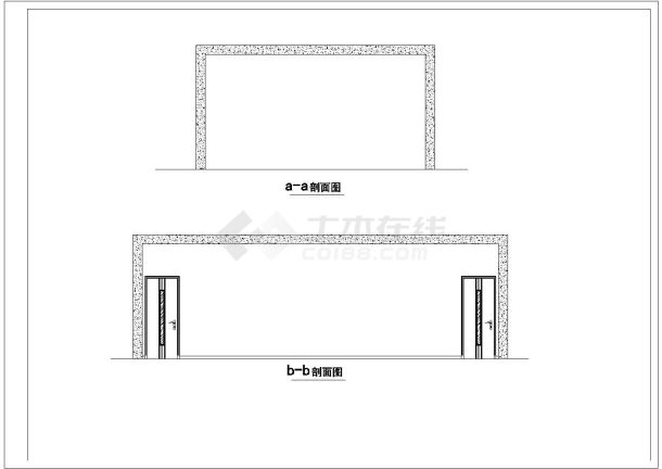 某钢厂办公楼会议室设计装修CAD施工图-图二