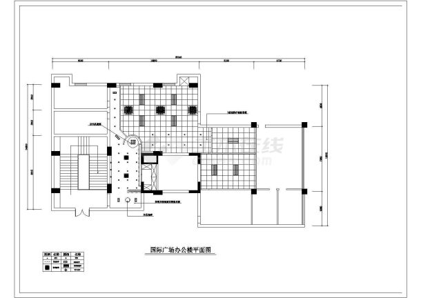 某地国际广场装修CAD设计施工图-图二