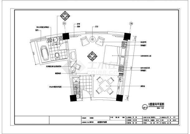E型住宅楼结构设计方案及施工全套CAD图纸-图二