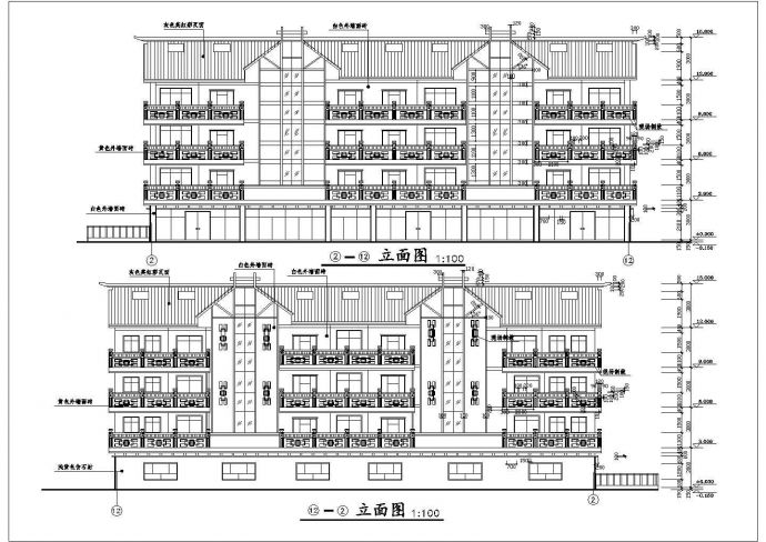 商业用房建筑设计CAD施工方案图_图1