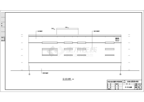 某工厂五层框架结构综合楼建筑设计方案图-图一