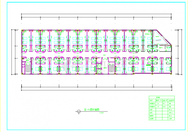 阿里郎宾馆建筑设计施工CAD方案图-图一