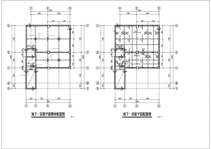 某小高层住宅楼框剪结构cad施工工程图_图1