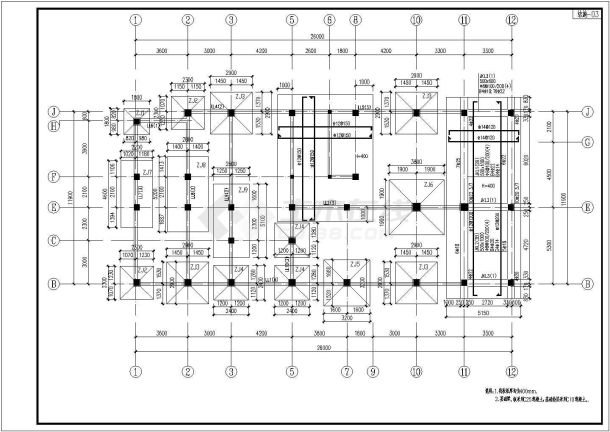 叶县5层混合结构住宅全套结构施工图-图一