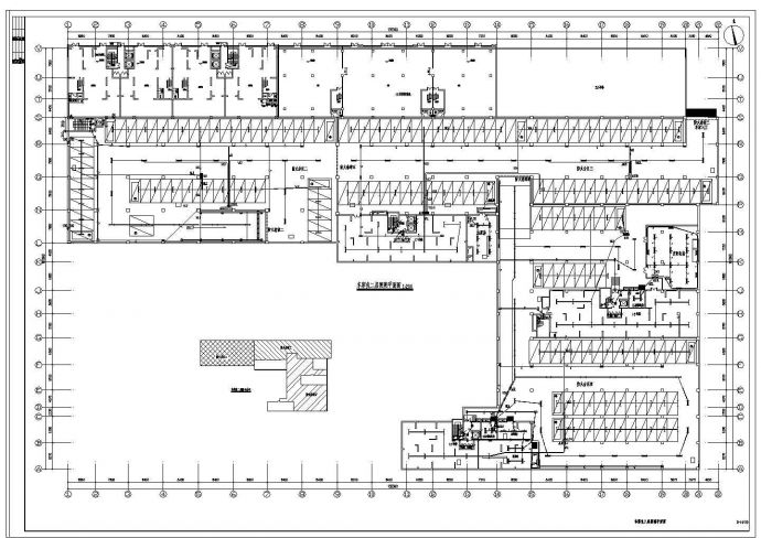 某小区二层地下车库全套电气设计图_图1