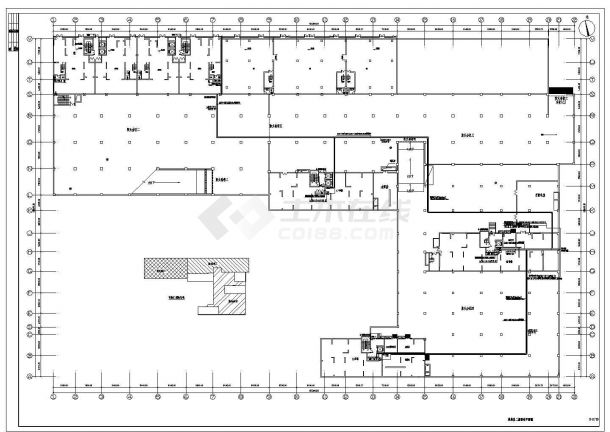 某小区二层地下车库全套电气设计图-图二