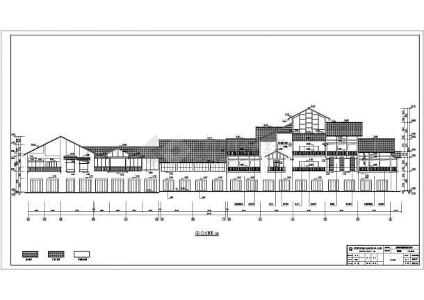 湘西民族某两层商业楼建筑设计施工图-图二