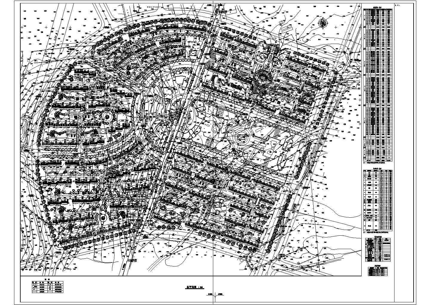 东部某大型社区规划设计总平面布置图