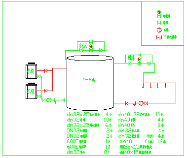 1-10D吨热泵热水原理图