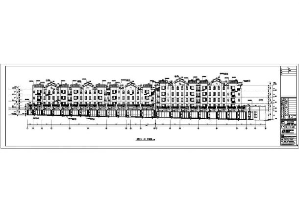 重庆五层框架结构住宅（两栋西班牙风）建筑设计施工图-图一