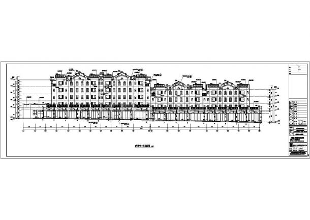 重庆五层框架结构住宅（两栋西班牙风）建筑设计施工图-图二