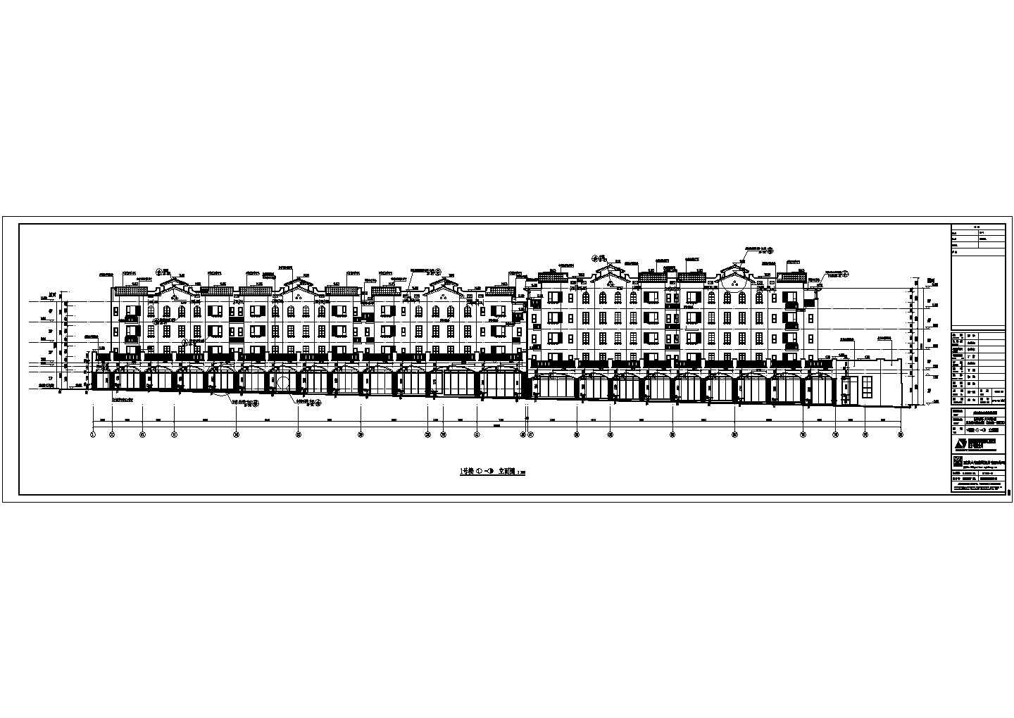 重庆五层框架结构住宅（两栋西班牙风）建筑设计施工图
