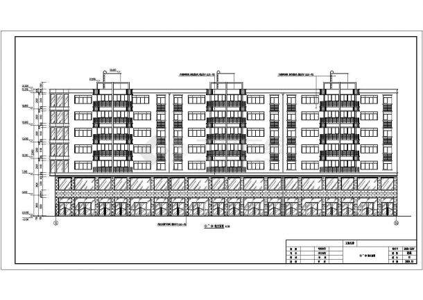 某地区六层框架住宅楼建筑设计施工图（带地下室）-图二