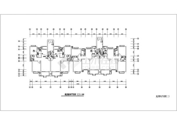 某地区六层含跃层住宅电气设计CAD图-图二