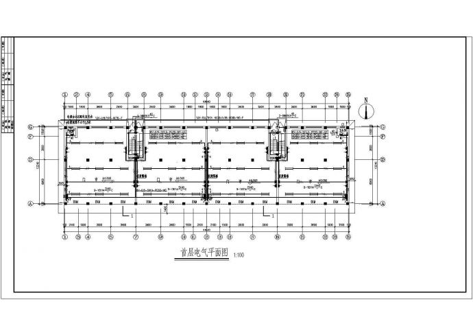 某地区安置房多层住宅电气设计CAD图_图1
