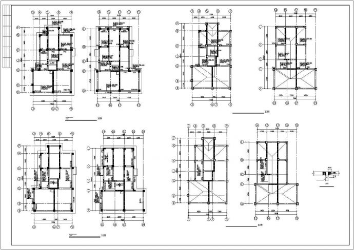 详细框剪结构住宅楼cad施工工程图_图1