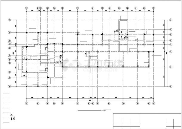 小高层纯剪框结构住宅楼cad工程设计图纸-图二