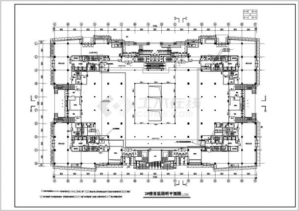 国际广场全套电气设计施工CAD图-图二