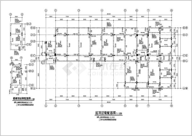 某地区五层框架结构住宅楼部分施工图纸-图二