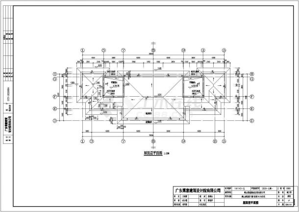 鹤山市2层框架结构双拼别墅建筑施工图纸-图二