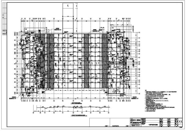 某框架结构地下室车库部分结构施工图-图二
