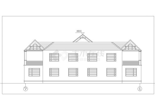 简单实用的小别墅方案建筑设计图纸-图一