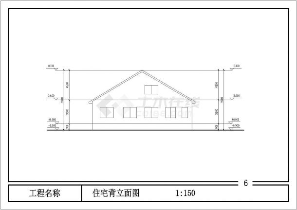 某地2层框架结构别墅部分结构施工图-图二